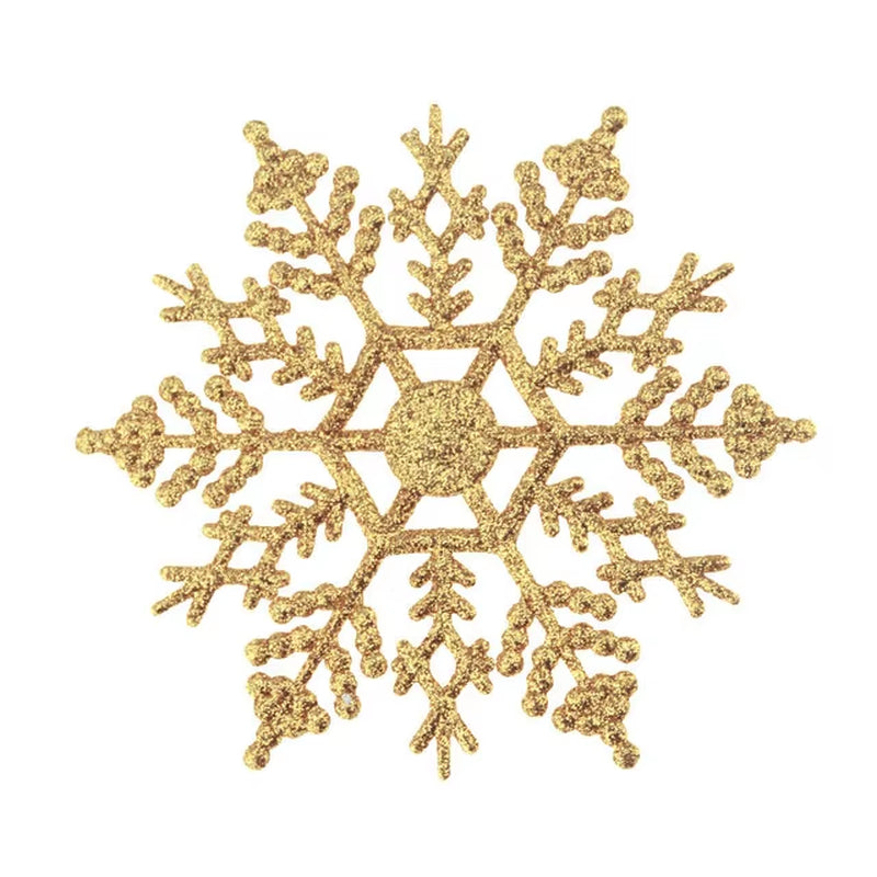 6/12Pcs Christmas Fake Snowflakes Xmas Tree Hanging Ornament Simulation Snowflakes Winter Party Christmas New Year Decoration