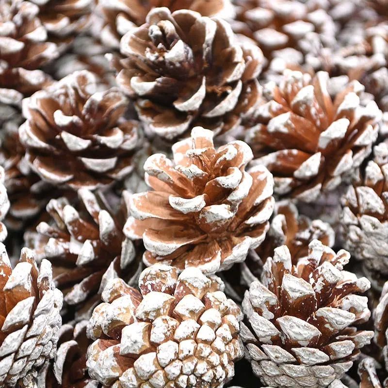 10Pcs Artificial Flowers Pineapple Grass Artificial Pine Nuts Cones for Wedding Christmas Tree Wreath DIY Scrapbooking Decor