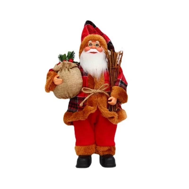 2023 Xmas Decor for Home Navidad Party Ornaments Christmas Ornaments Santa Claus Doll with Gift Bags